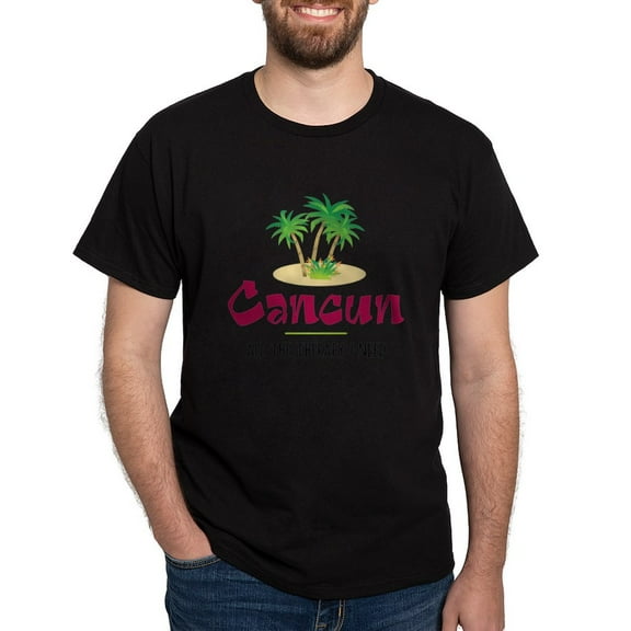 CafePress - Cancun Therapy T Shirt - Men's Classic Graphic Cotton T-Shirt