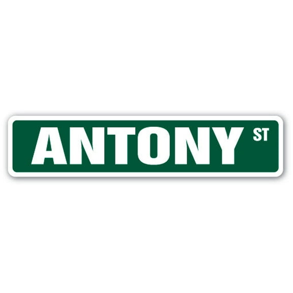 ANTONY Street Sign Childrens Name Room Sign | Indoor/Outdoor |  36" Wide