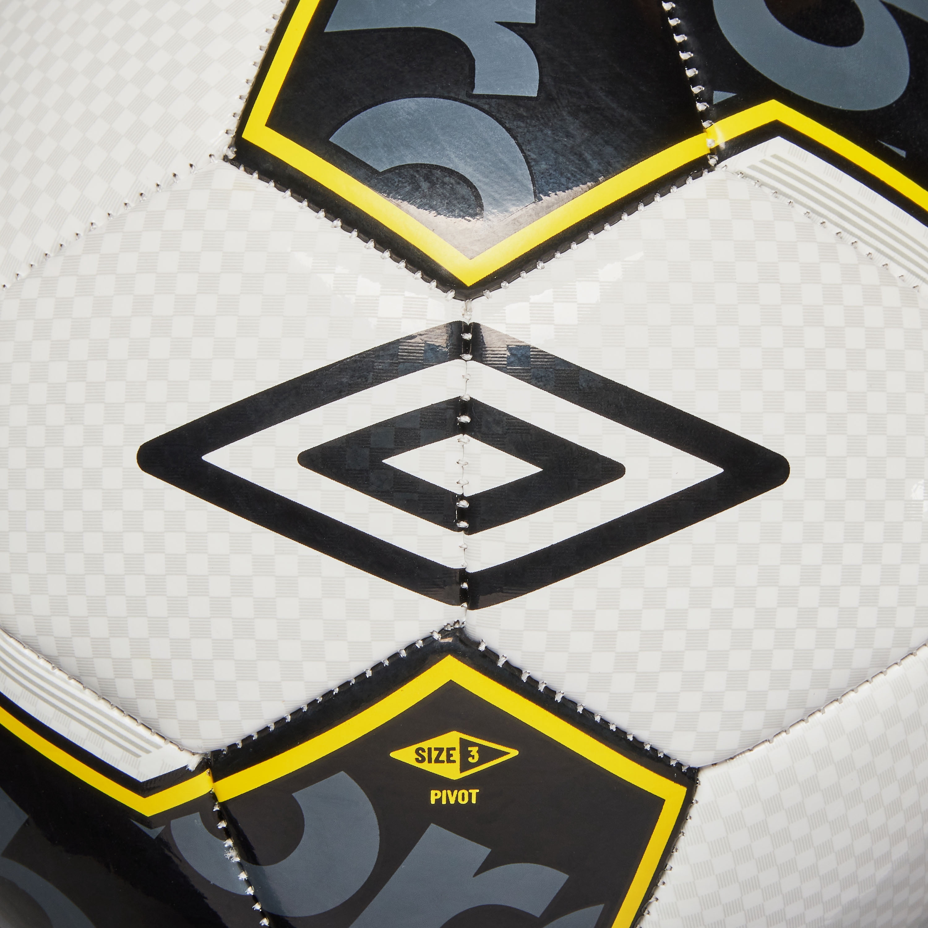 Umbro Soccer Ball, Size 3, 23"-24", Ages 6-9, Yellow Black