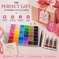 thumbnail image 6 of Bedazzling Kit 42 Colors, Bedazzler Kit with 42000Pcs Rhinestones, Tweezer, 3Pcs Jewelry Glue, Dotting Pen and Tray, 3mm Crystal Bedazzle Kits for Bedazzled Gems Nail Art Crafting, 6 of 8