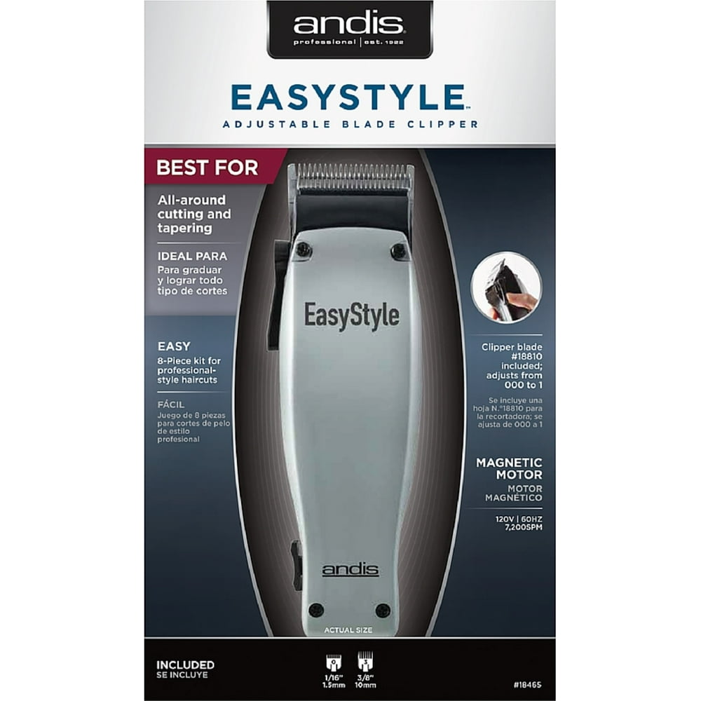 Andis Clippers Easy Style 8-Piece Adjustable Clipper Kit 1 ea - Walmart