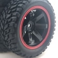 thumbnail image 5 of for 1:10 Car 75mm Rubber Tires and Wheel Rims for 1/10 Scale 94123 RC on Road Car, 5 of 5