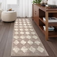 thumbnail image 1 of Alfombra Lahome Moroccan Treills 2x6, color beige, lavable, 1 of 9
