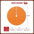 thumbnail image 2 of Haiem Orange Glitter2 Pattern Christmas Tree Skirt Merry Christmas Party Christmas Tree Decoration,New Year Decorations-36", 2 of 6