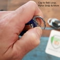 thumbnail image 6 of 5 Pack - Premium Badge Reel with Carabiner & Belt Clip - Dual Clip Retractable ID Holder with Reinforced Vinyl Strap Clip to Attach Access Key Card, Keychain or Name Tag by Specialist ID (Royal Blue), 6 of 7
