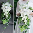 thumbnail image 5 of Yongwei Bridal Hold Flower 1PC Bride Hand Tied Bouquet Simulative Calla Lily Wedding Bouquet Exquisite Bouquet Lifelike Bridesmaid Hold Flower, 5 of 8