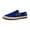 Blue, variant on KBODIU Womens Slip On Sneakers, Casual Canvas Sneaker, Solid Round Toe Beach Sandals, Soft Comfortable Loafers Shoes, Summer Vacation Fashion Sole Hemp Rope Shoes Blue 39