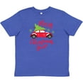 thumbnail image 3 of Inktastic Merry Christmas Ya'll with Red Car and Tree Youth T-Shirt, 3 of 5
