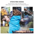 thumbnail image 3 of 4pcs Stainless Steel Fire Pit Poker Sticks Fireplace Stoker (Assorted Color), 3 of 8