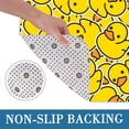 thumbnail image 6 of Cute Yellow Duck Soft Flannel Bathroom Rug 16"x24", Water Absorbent Non-Slip Bath Mat for Tub and Shower Room, 6 of 9