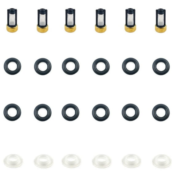 6X Fuel Injectors Rebuild Repair KIT FJ751 Compatible with Nissan Altima Maxima Murano 3.5L V6 INFINITI 2002-2008 16600-AE060