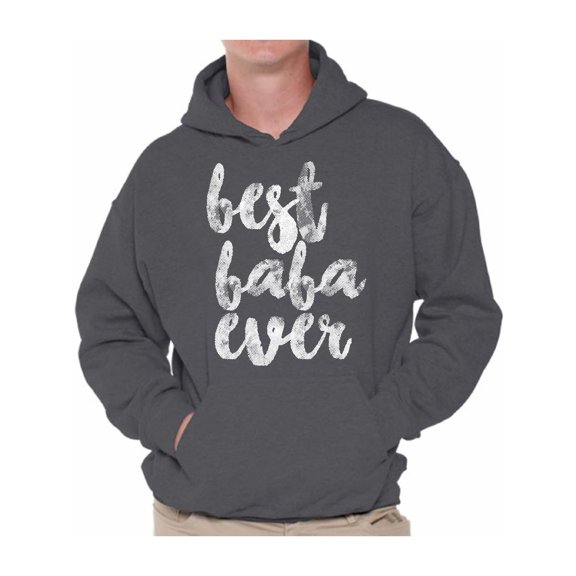 Awkward Styles Father`s Day Gifts Ideas Best Baba Ever TShirt Men Hoodie USA Gifts for Dad Hoodie Best Daddy Hoodie Best Baba Ever Clothing Father`s Hoodies Best Father`s Day Gift