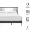thumbnail image 2 of Adair Spindle Metal King Platform Bed in Charcoal, 2 of 10