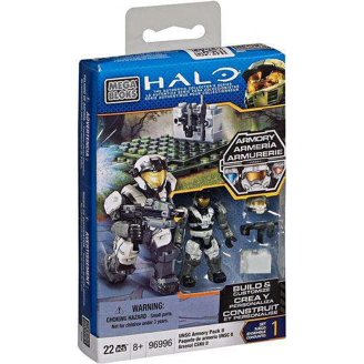Mega Bloks Halo Metallic Platinum Drop Pod Building Set – Includes ODST Micro Figure With Detachable Armor
