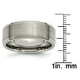thumbnail image 3 of Titanium Beveled Edge 8mm Brushed and Polished Band, 3 of 7