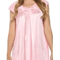 thumbnail image 5 of Casual Nights Women's Cap Sleeve Rose Satin Nightgown, 5 of 5
