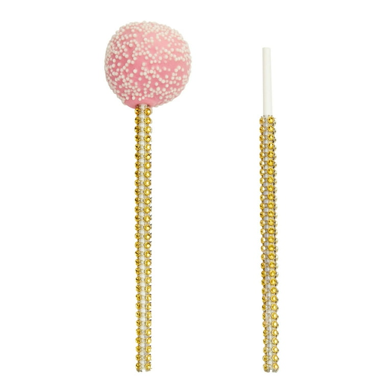 Coloured Lollipop Sticks 6 Inch - Pink