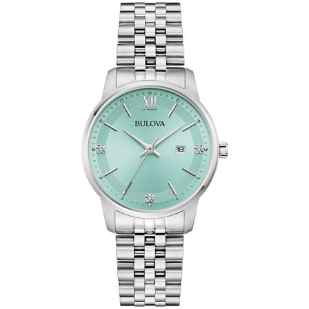 Bulova Women's Classic Diamond Stainless Steel Watch - 96P259