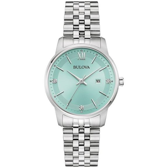 Bulova Women's Classic Diamond Stainless Steel Watch - 96P259
