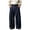 Navy, variant on Cmfcve Mens Dress Pants Business Casual Trousers Pleated Front Baggy Wide Leg Work Pants