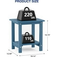 thumbnail image 3 of WINSOON Small Outside Adirondack Square Side Table,Double Layer Set Of 2 - Navy, 3 of 7