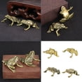 thumbnail image 2 of YIEMEEN Brass Frogs Statue Animal Figurines Frogs Decorative Objects Home Decorations, 2 of 11