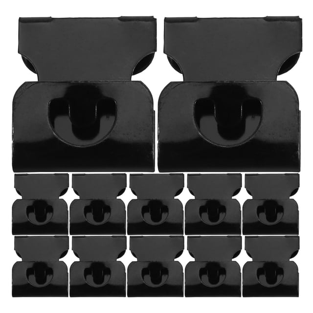 HEALEEP 50Pcs Black Iron Photo Frame Hanger Hooks for Diy Adjustable Wall Mounted Home Decoration