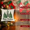 thumbnail image 4 of 18x18 Green Christmas Pillow Covers, Decorative Farmhouse Merry Christmas Tree Buffalo Plaid Truck Holly Jolly Christmas Outdoor Pillow Shams Cases Slipcovers Set of 4 for Couch Sofa, 4 of 5