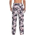 thumbnail image 7 of Salouo Lilies Flowers Print Pajama Pants for Men, Lounge Pants Elastic Waistband Casual Men's sleepwear Loungewear Sleep Pajama Pant -XX-Large, 7 of 7