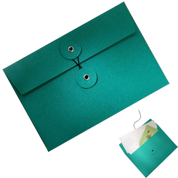 Clearance Envelopes With Thread Seals Thick A5 Size Cowhide Foldersreusable Transparent Envelopes And Organizers