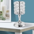thumbnail image 4 of moderno   Decoración Plata Gloria Candelero de cristal, 4 of 8