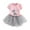 Pink, variant on MHZLDYZ Kids Summer Clothes Baby Kids Girl's Outfits Small Cat Print Short Sleeve O Neck Ruffle Tops+Solid Color Tulle Skirts 2Pcs Clothes Set Girls Shirts Size 7-8 6T Girls Clothes (Pink,90)