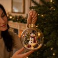 thumbnail image 5 of Glowing Christmas Story Ornament, Light-Up Mini Holiday Scene with Warm LED Light, Festive Keepsake Gift for Home Christmas Party Decoration, 5 of 8