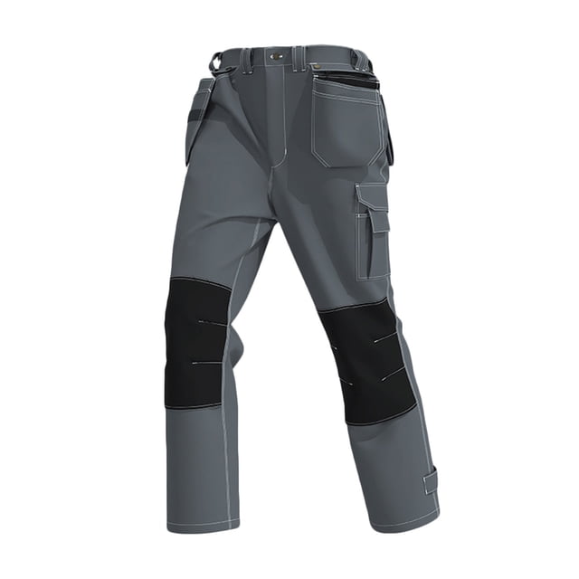 Sweatpants for Men Cargo Winter Zipper Multiple Pockets Blouse