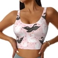thumbnail image 1 of Fotbe Swan And Flowers2 Sujetador Deportivo Largo sin Aros para Mujer con Almohadillas y Soporte Medio, Transpirable y Absorbente, Camiseta Tipo Chaleco o Tank Top-XX-Large, 1 of 8