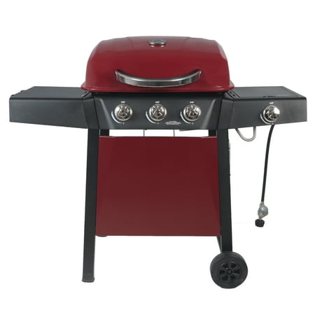 RevoAce 3-Burner Gas Grill with Side Burner  Red Sedona  GBC1729WRS