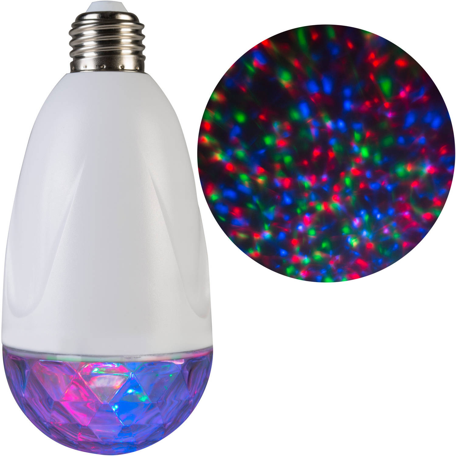 Gemmy Lightshow Christmas Lights Projection Standard Light Bulb Kaleidoscope, RGB - Walmart.com 