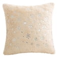 thumbnail image 1 of Fiudx Juego de Fundas de Almohada Navideñas de Lino Suave con Estampado de Copos de Nieve, Decoración Acogedora para Sala de Estar, Ambiente Festivo, Sofá, Oficina, 45,7 X 45,7 Cm, 4 Piezas, 1 of 5