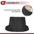 thumbnail image 3 of Unique Bargains 1 Pc Cargo Liner Rear Trunk Mat for Hyundai Tucson Gasoline 2022-2025 Rear Trunk Cargo Luggage Boot Tray Mat Black TPE Long Grid Pattern, 3 of 7