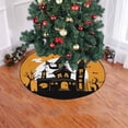 thumbnail image 2 of FMSHPON Happy Halloween House Ghosts Xmas Christmas Tree Skirt Stand Mat for Holiday Party Decoration Indoor Outdoor 48 inches, 2 of 3