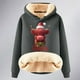 thumbnail image 4 of WILLBEST Sudadera con Capucha para Mujer, Estampado Navideño de Vaca, Cálida XXX-Grande, 4 of 4