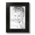 thumbnail image 2 of ArtToFrames 7" x 10" Honors Black with Silver Picture Frame, 7x10 inch Black Wood Poster Frame (WOM-5157),  Pack, 2 of 7