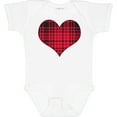 thumbnail image 3 of Inktastic Red Plaid Heart Boys or Girls Baby Bodysuit, 3 of 5