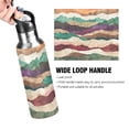 thumbnail image 4 of Yayeee 20oz Insulated Water Bottle Double Wall Stainless Steel with Flip Straw Lid, Artistic Desert Waves, 4 of 7
