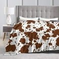 thumbnail image 6 of Brown Cow Print Blankets and Throws, Cow Blanket for Adults, Cowhide Blanket for Girls, Cute Blankets for Teen Girls, Cow Print Baby Blanket, Cow Print Stuff for Women, Cow Gifts for Women 40"x 50", 6 of 6