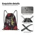 thumbnail image 4 of Gaeub Vintage Gaming Drawstring Backpack Bag Sport Gym Sackpack Heavy Duty String Backpack for Men Women-Small, 4 of 6