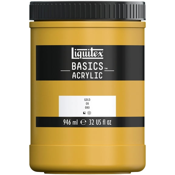Liquitex BASICS Acrylic Color, 32oz., Gold