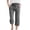 Black, variant on HAOTAGS Girls Capri Pants Size 10-12,Side Pockets Casual Plaid Print with Drawstring Waist Summer Pants Blue