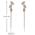 thumbnail image 2 of Boucles d'Oreilles Mode Rondes Boucles d'Oreilles Ms Créatives Boucles d'Oreilles Coréennes Pleines de Diamants Feuilles Boucles d'Oreilles à Pampilles Créatives, 2 of 5