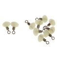 thumbnail image 2 of 10x Granos de Pesca Pescar Perlas Aparejo de Poleas con Rollering Gira sobre Un Eje Línea de Resplandor Blanco 8x12 mm Macarena Perlas de pesca, 2 of 6